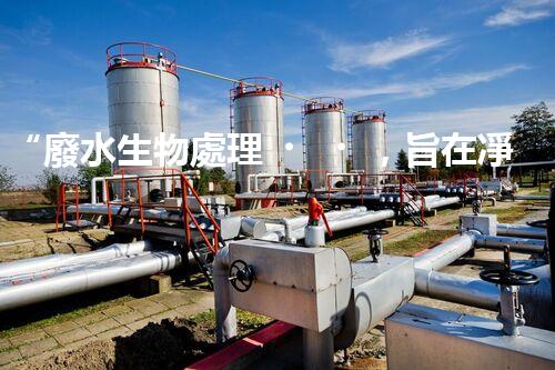 “廢水生物處理，旨在凈化水源，守護(hù)碧水藍(lán)天”